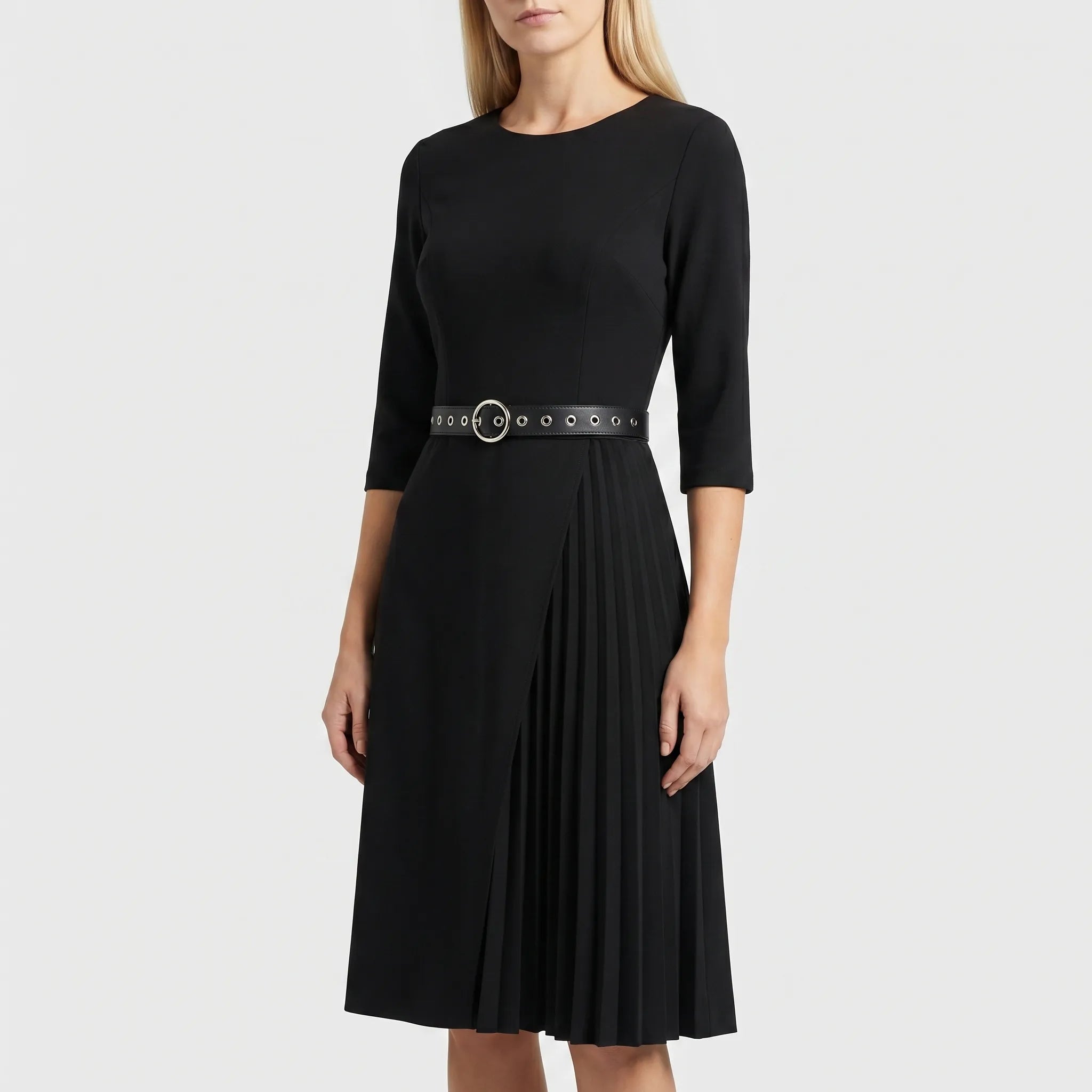 Women’s Belted Midi Dress