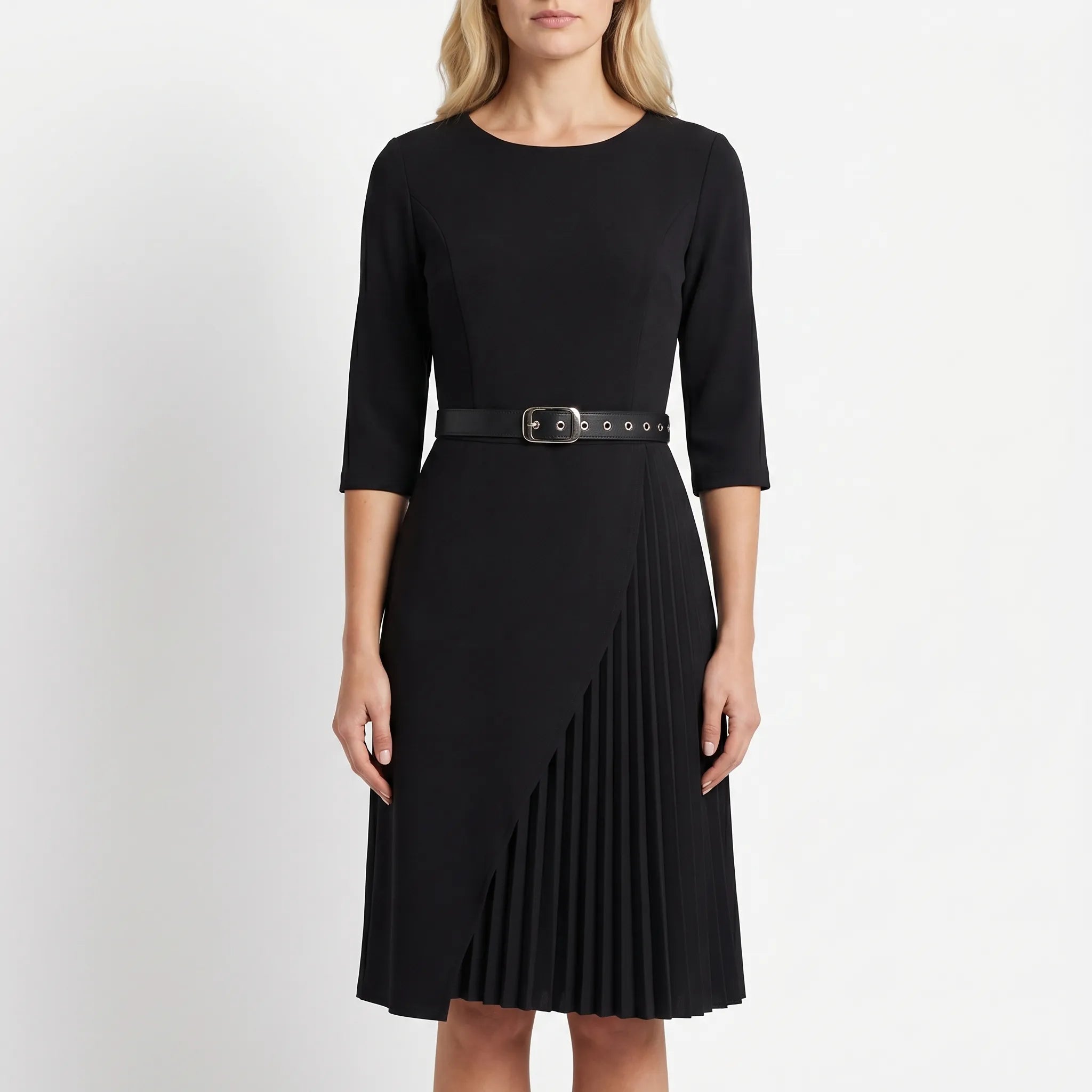 Women’s Belted Midi Dress