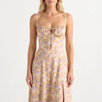 Women’s Floral Corset Midi Dress