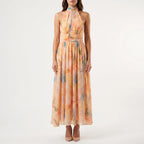 Women’s Floral Halter Maxi Dress