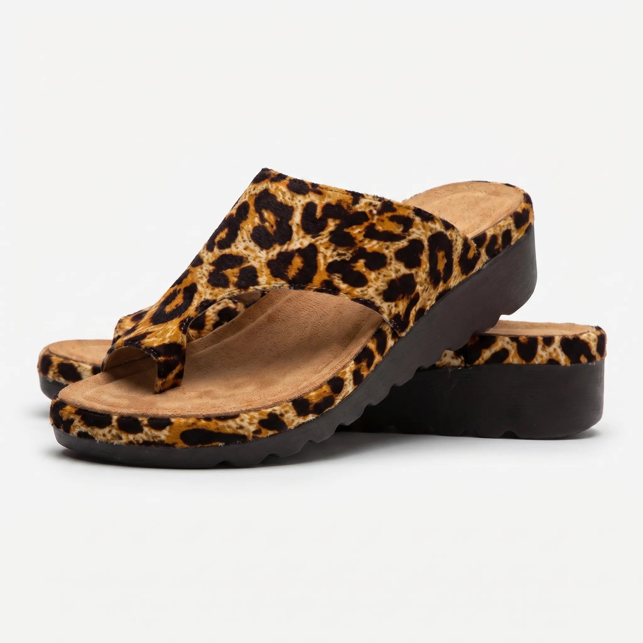 Women's Toe Loop Platform Slide Sandals