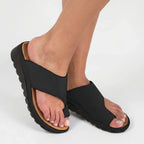 Women's Toe Loop Platform Slide Sandals