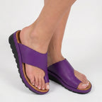 Women's Toe Loop Platform Slide Sandals