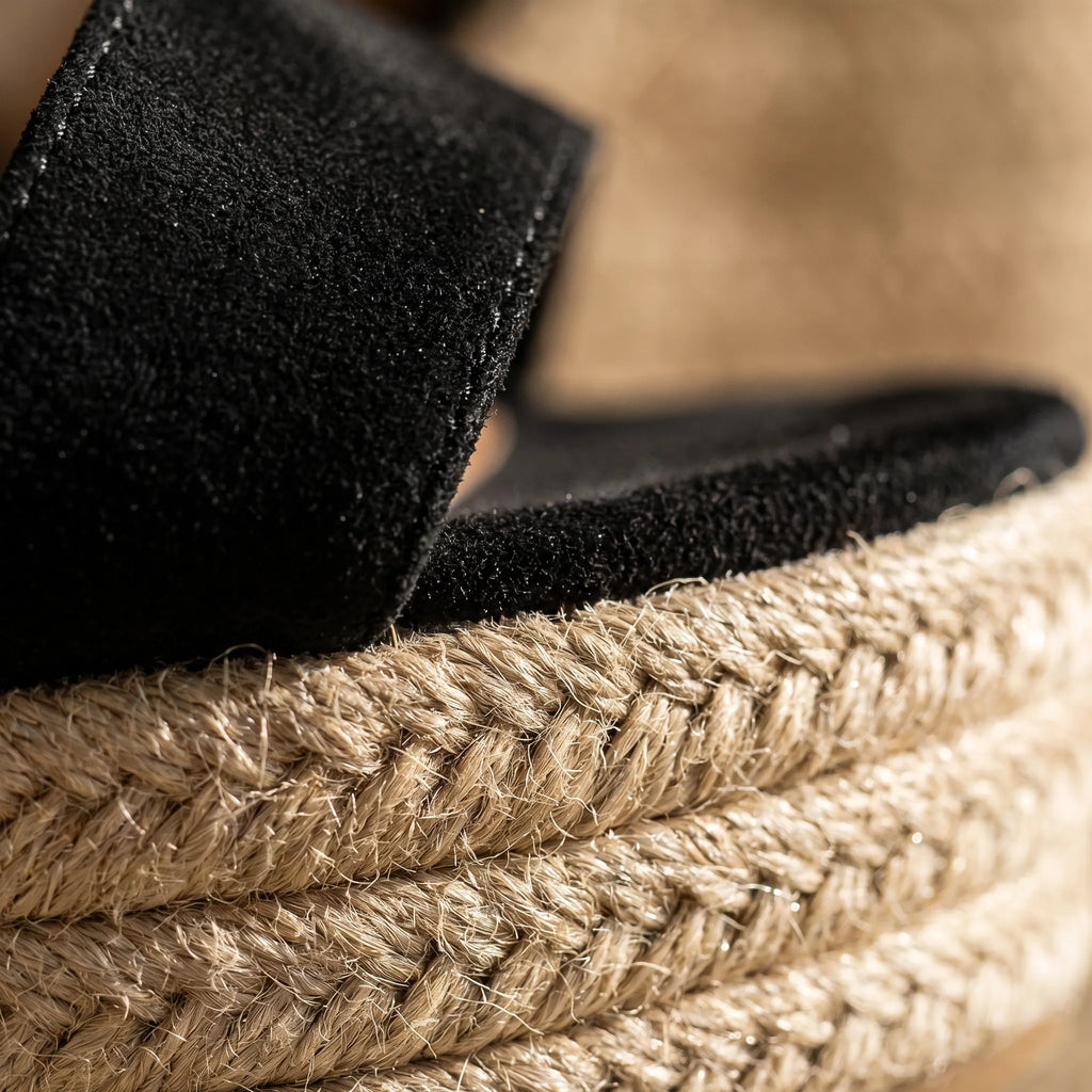 Women's Espadrille Wedge Sandals with Ankle Strap