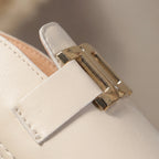 Women's Platform Slide Sandals with Chain Detail