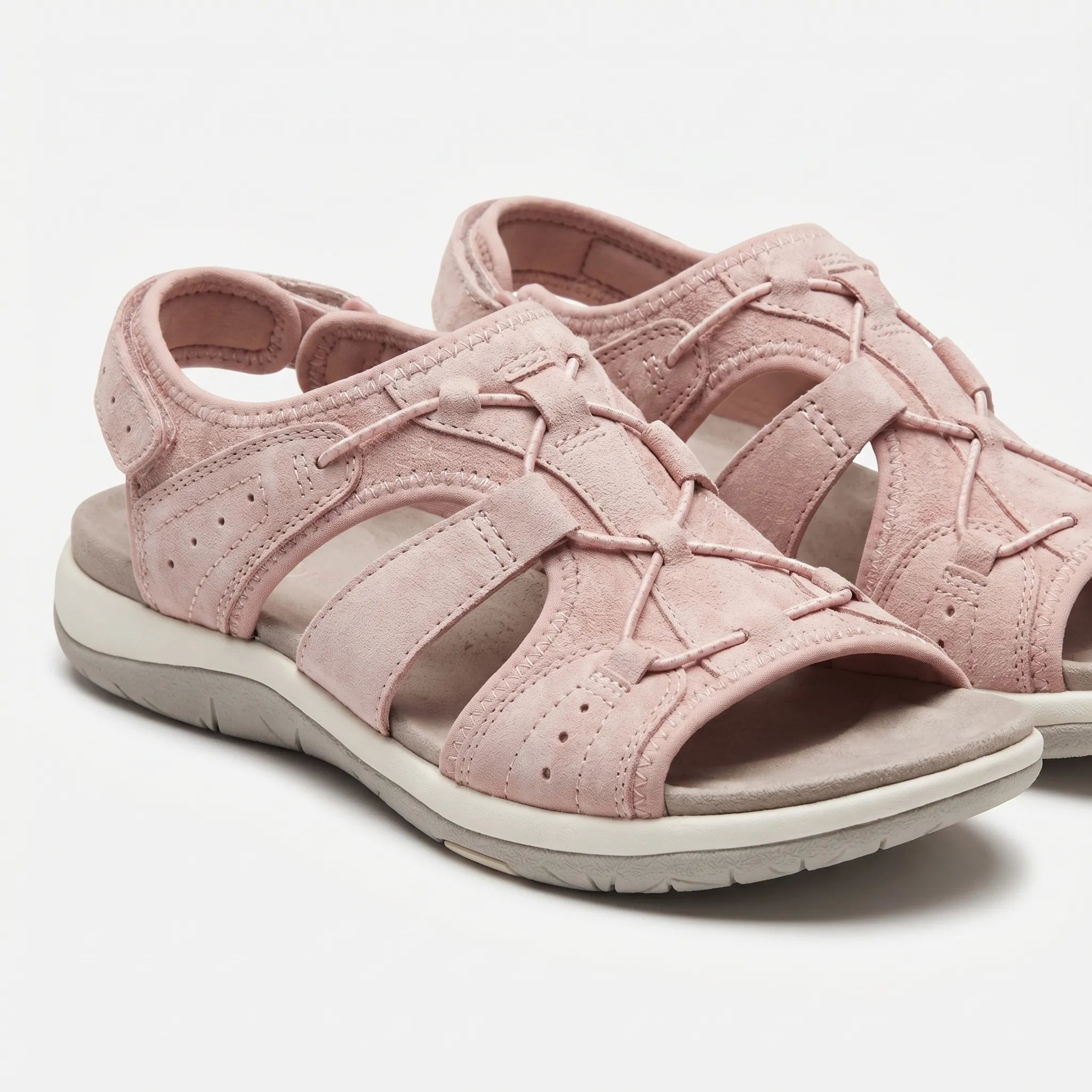 Women's Sport Walking Sandals with Hook and Loop Strap
