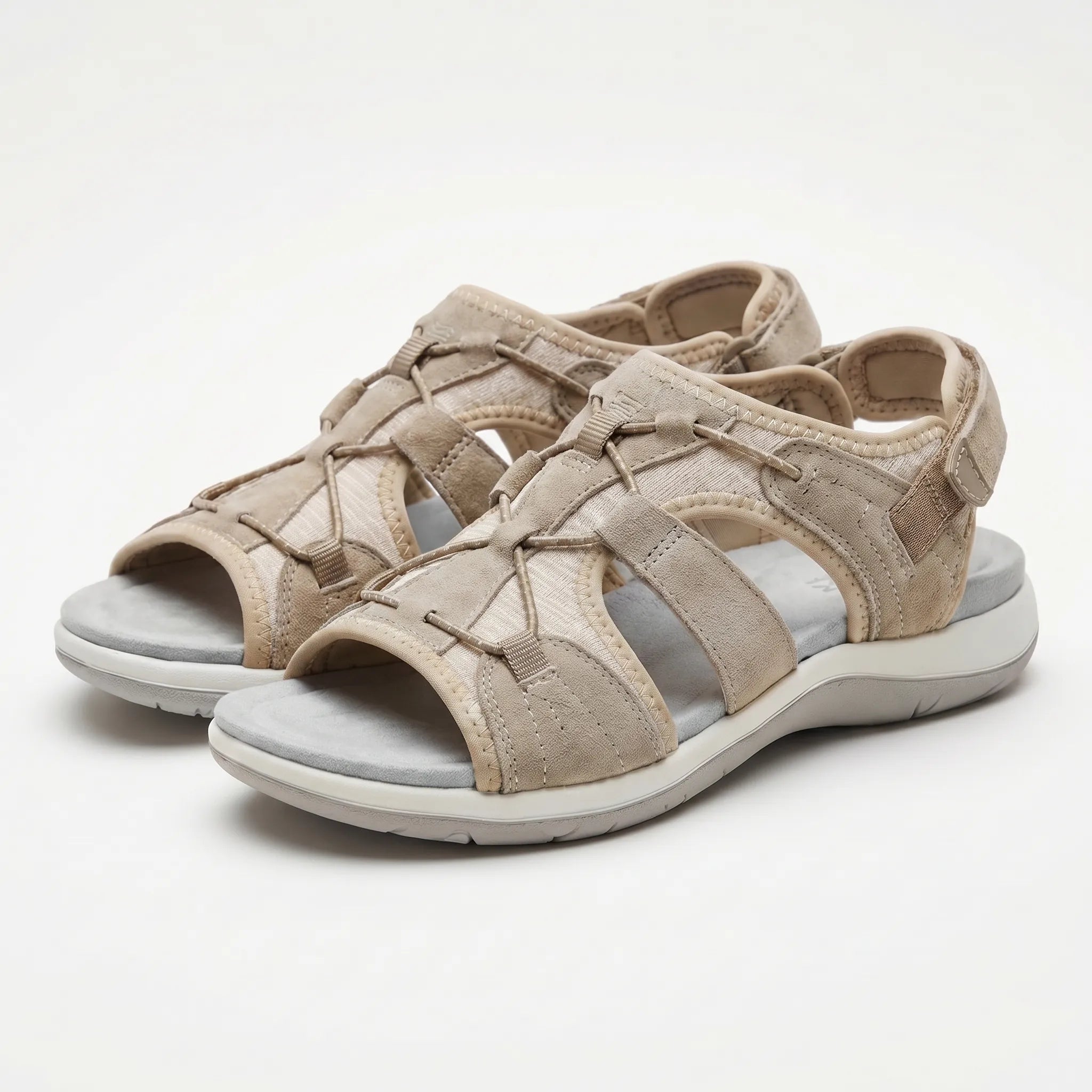 Women's Sport Walking Sandals with Hook and Loop Strap