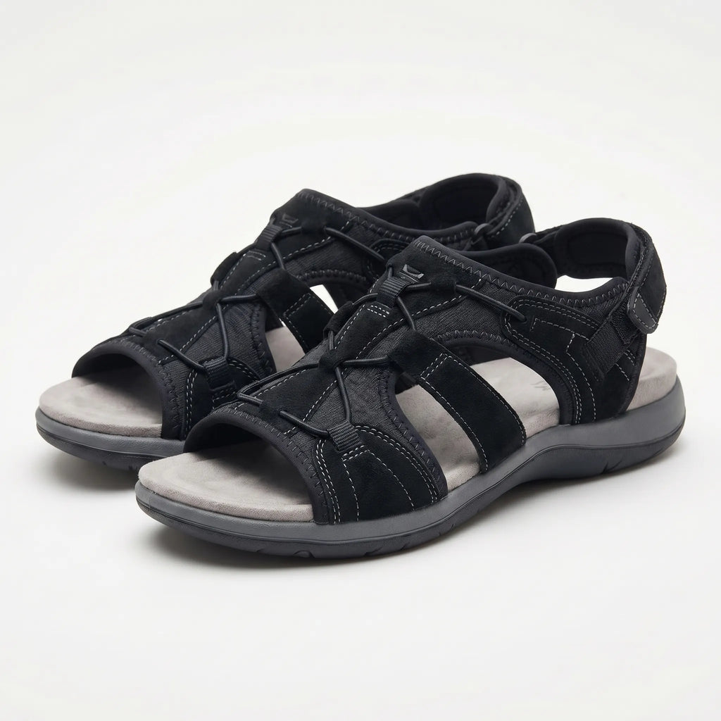 Women's Sport Walking Sandals with Hook and Loop Strap