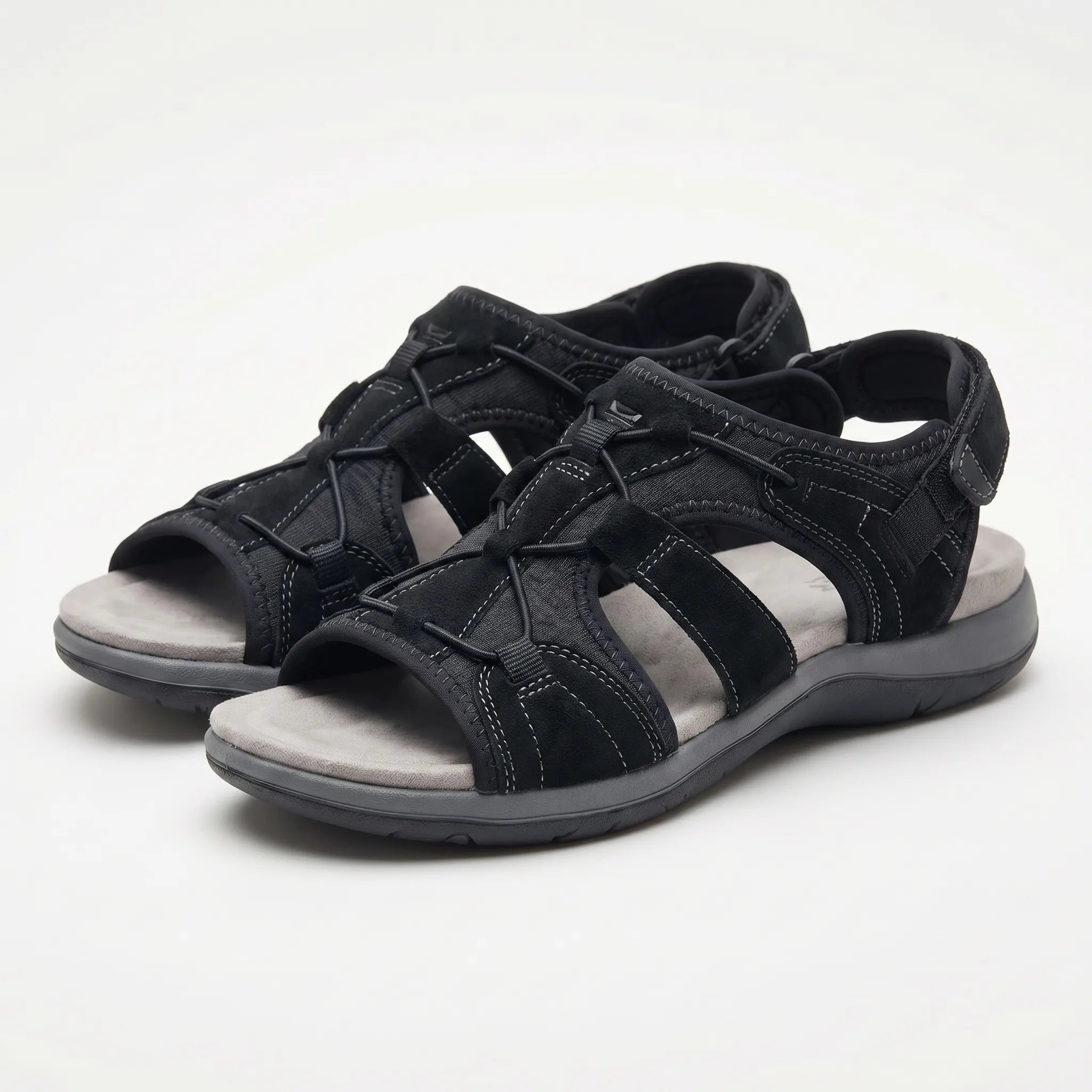 Women's Sport Walking Sandals with Hook and Loop Strap