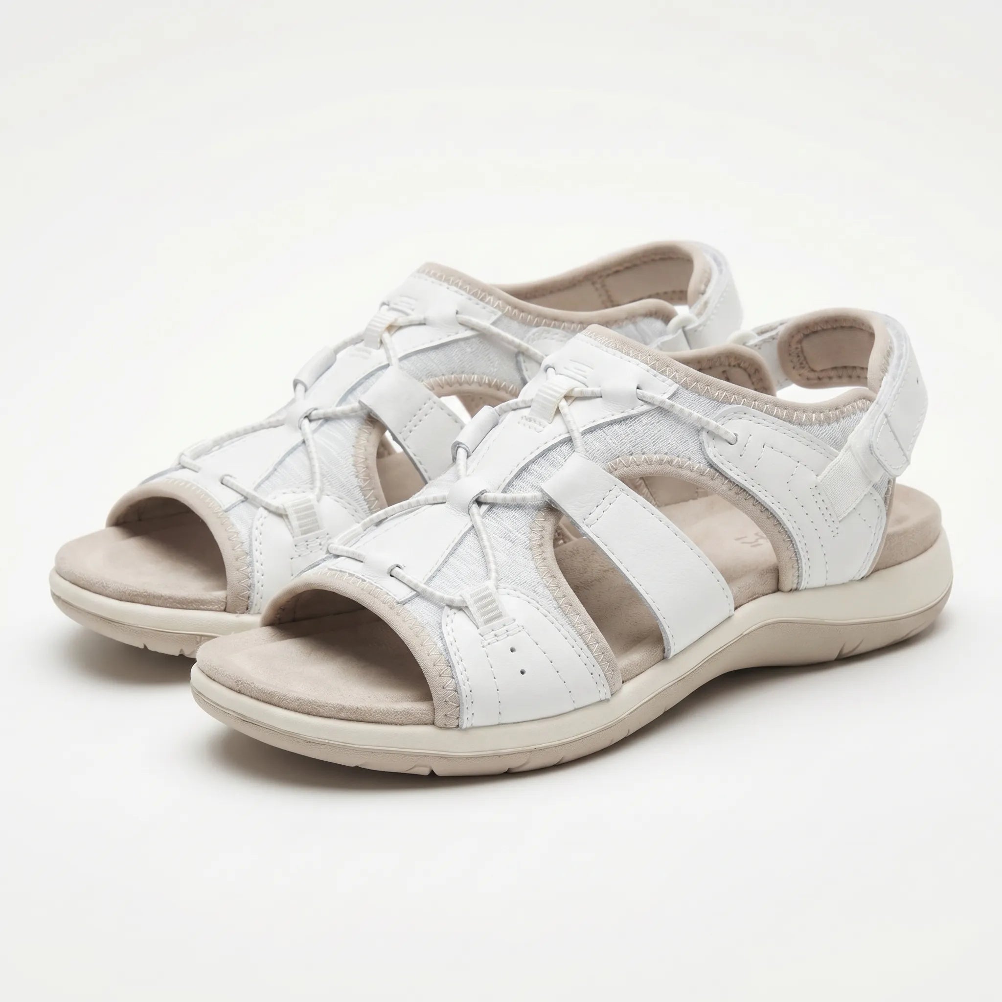 Women's Sport Walking Sandals with Hook and Loop Strap