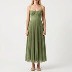 Women’s Pleated Strappy Maxi Dress
