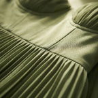 Women’s Pleated Strappy Maxi Dress