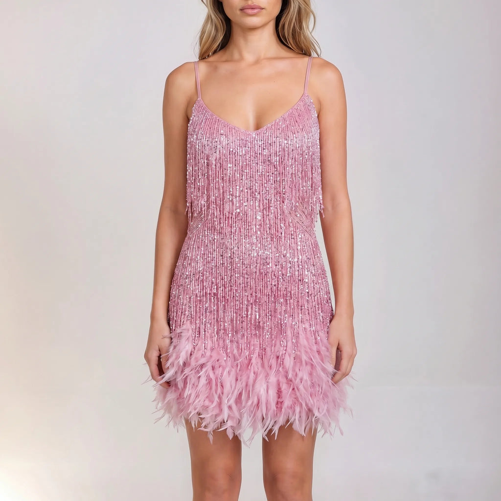 Women's Fringe Mini Dress
