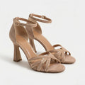 Women's Strappy Block Heel Sandals with Ankle Strap